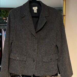 L.L. Bean Women's Charcoal Gray Blazer